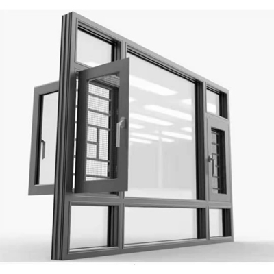Decorazione della casa moderna Finestre a impatto con hardware qualificato e tipo di tenda appesa