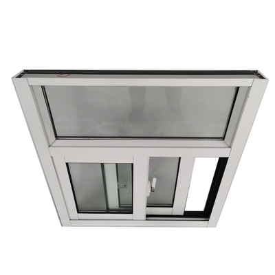 Finestra scorrevole in alluminio nero di design moderno con sistema di alta sicurezza e barre di sicurezza