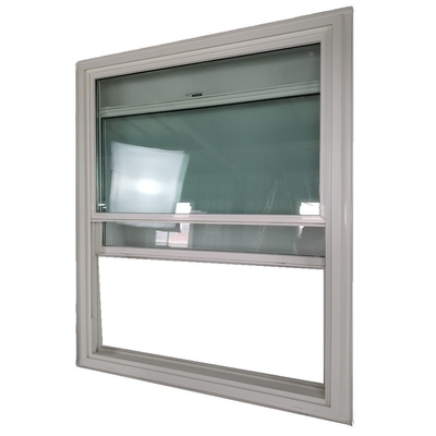 Finestra a doppio appeso fisso riflettente in PVC in materiale Upvc in vinile nero con stile Swing Open