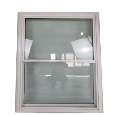 Finestra a doppio appeso fisso riflettente in PVC in materiale Upvc in vinile nero con stile Swing Open