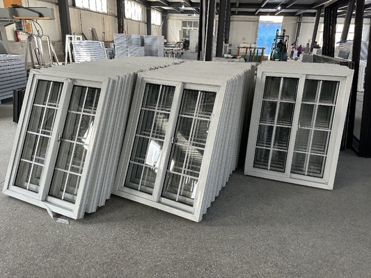 Porta scorrevole a doppia finestra scorrevole in PVC orizzontale a spinta-tirata insonorizzante in PVC