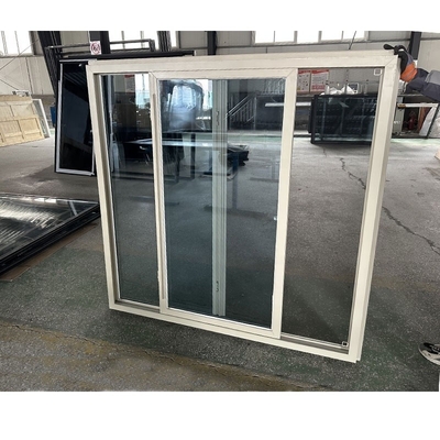 Disegno di porte scorrevoli e finestre in upvc in stile americano per vetro temperato per ufficio domestico