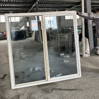 Disegno di porte scorrevoli e finestre in upvc in stile americano per vetro temperato per ufficio domestico